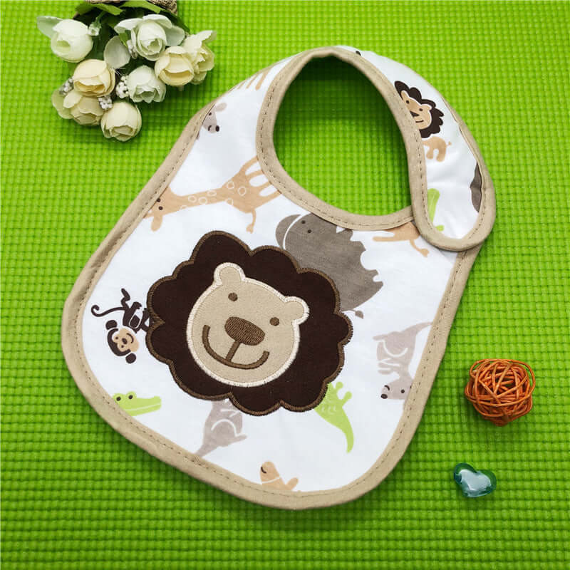 "Three-Layer Waterproof Saliva Towel Bib for Maternal and Baby Use - Wholesale"