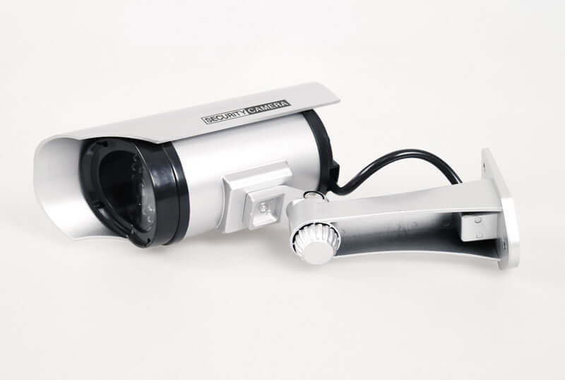 Solar-Powered Fake Camera - Eco-Friendly Surveillance Dummy with Realistic Design for Effective Security Deterrence"