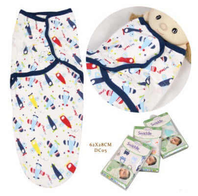 "Cotton Baby Wrap Towel and Cartoon Sleeping Bag - Anti-Startle Baby Product"