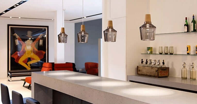 Modern LED Glass Pendant Light Fixture with Wood – Vintage Rustic Hanging Lamp for Cafe, Bar, Restaurant, and Home Decor