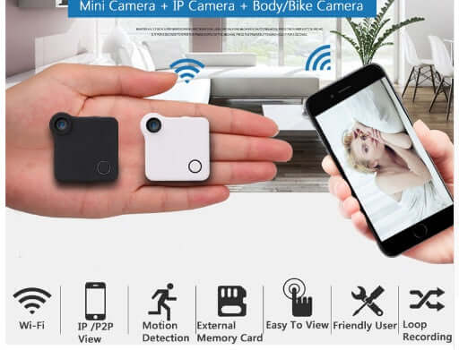 "Wireless WiFi Mini Camera - Compact, High-Definition Surveillance Camera with Easy Connectivity and Remote Access" v
