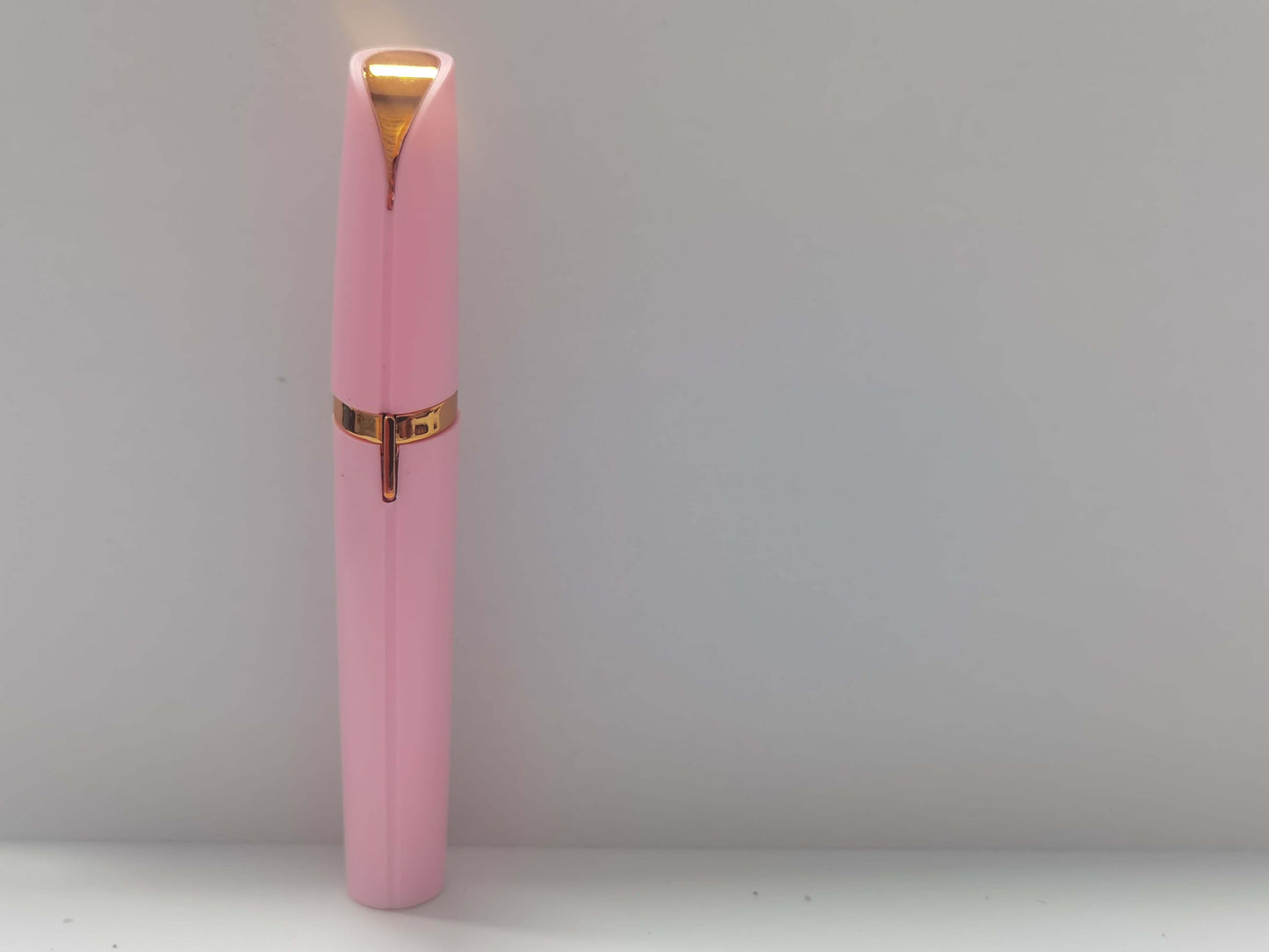 "Mini Electric Eyebrow Trimmer - Lipstick-Sized Painless Razor and Epilator with LED Light for Brows and Hair Removal"