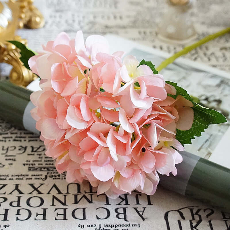 Bride Bouquet Vase Decoration - Accessories for Flower Arrangements with Silk Hydrangea Artificial Flowers"