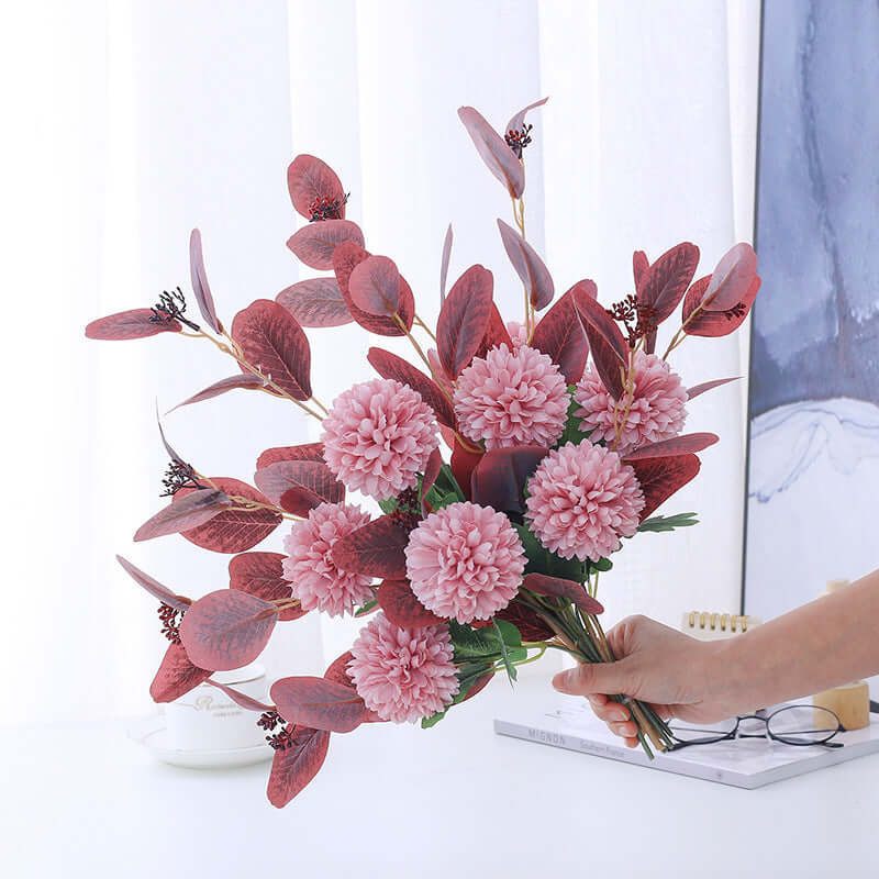 Factory Direct Supply Mediterranean Artificial Flowers - Simulation Flower Arrangements for Living Room Decoration, Anti-Table Floral Vase, Wholesale Option