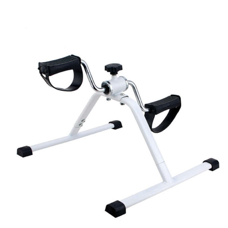 "Portable pedal exerciser and mini bicycle for leg fitness; foldable design for convenient indoor use, ideal as a compact treadmill stepper for versatile workouts. Model HW086."