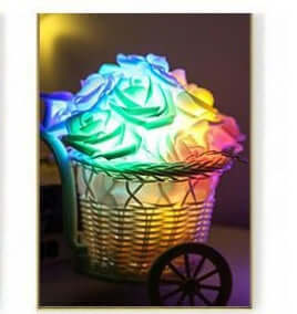 "LED Rose Flower Lights – Beautiful and Illuminating Floral Decor for Romantic and Elegant Settings"