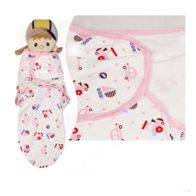 "Cotton Baby Wrap Towel and Cartoon Sleeping Bag - Anti-Startle Baby Product"