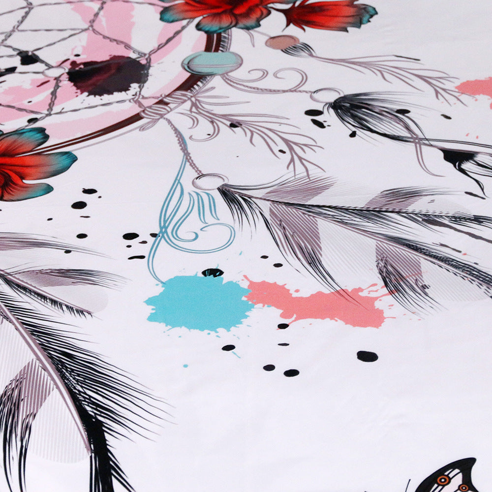Flying Dream Catcher Four-Piece Home Textile Set - Whimsical Bedding for a Dreamy Bedroom Decor