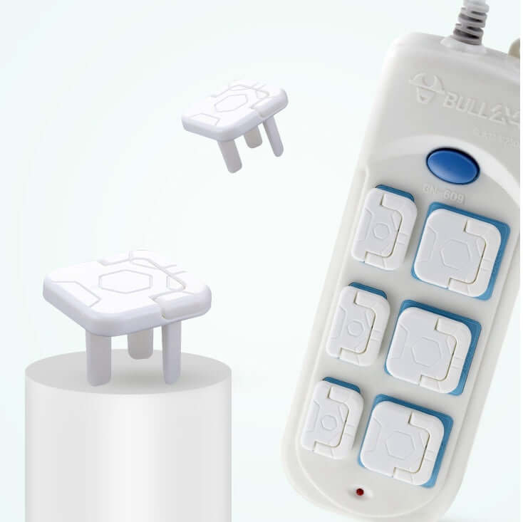 Child safety socket covers made of ABS resin, ensuring baby protection by securing two-phase and three-phase electrical outlets.