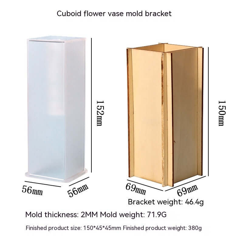 Epoxy mold for creating simple flower vases, perfect for dried flowers and living room decoration”