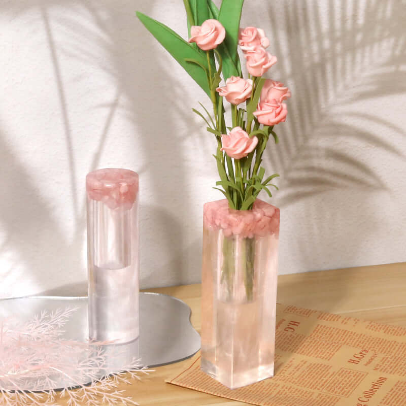 Epoxy mold for creating simple flower vases, perfect for dried flowers and living room decoration”