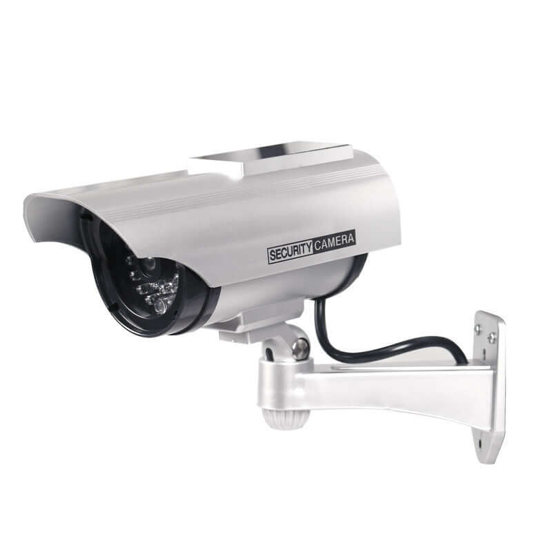 Solar-Powered Fake Camera - Eco-Friendly Surveillance Dummy with Realistic Design for Effective Security Deterrence"