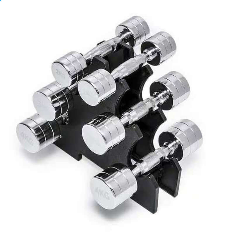 “Pure Steel Electroplated Dumbbell – Home Fitness Gym Equipment for Durable and Effective Strength Training