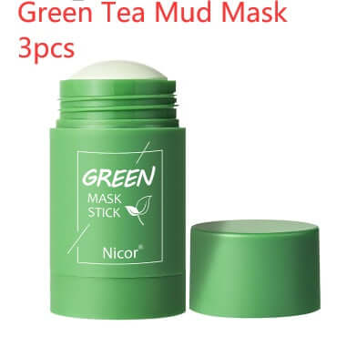 "Green Tea Clay Stick Mask - Oil Control, Anti-Acne, and Whitening Seaweed Mask for Skin Care"