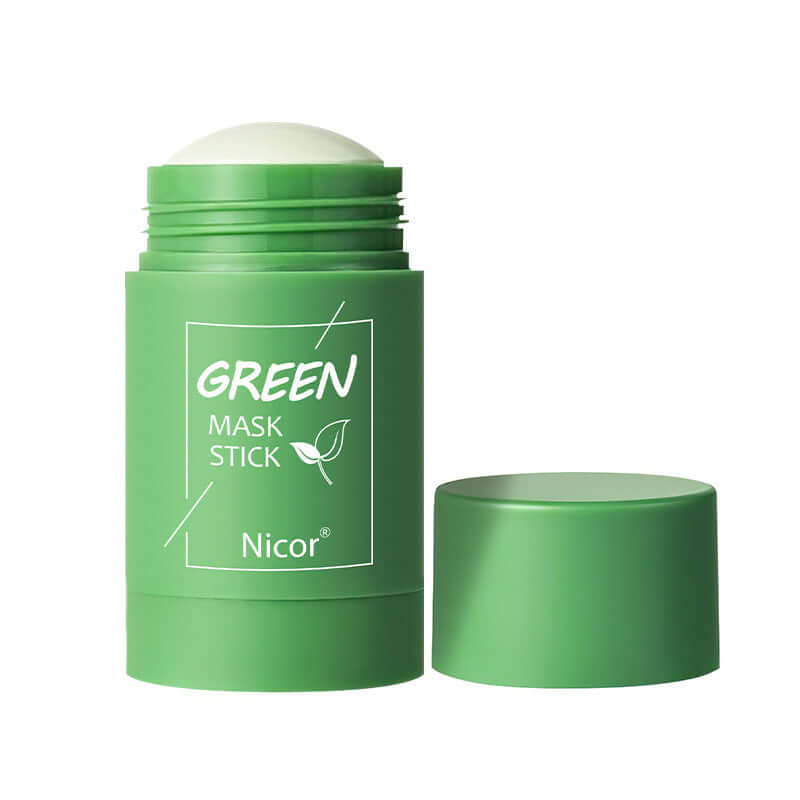 "Green Tea Clay Stick Mask - Oil Control, Anti-Acne, and Whitening Seaweed Mask for Skin Care"