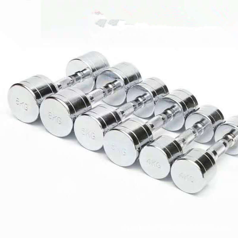 “Pure Steel Electroplated Dumbbell – Home Fitness Gym Equipment for Durable and Effective Strength Training