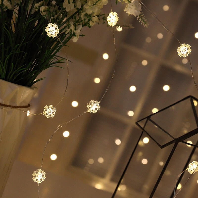 "Newsoo Copper Line Star Lights – LED Flashing String Lights with Star and Heart Shapes for Room and Dormitory Decoration"