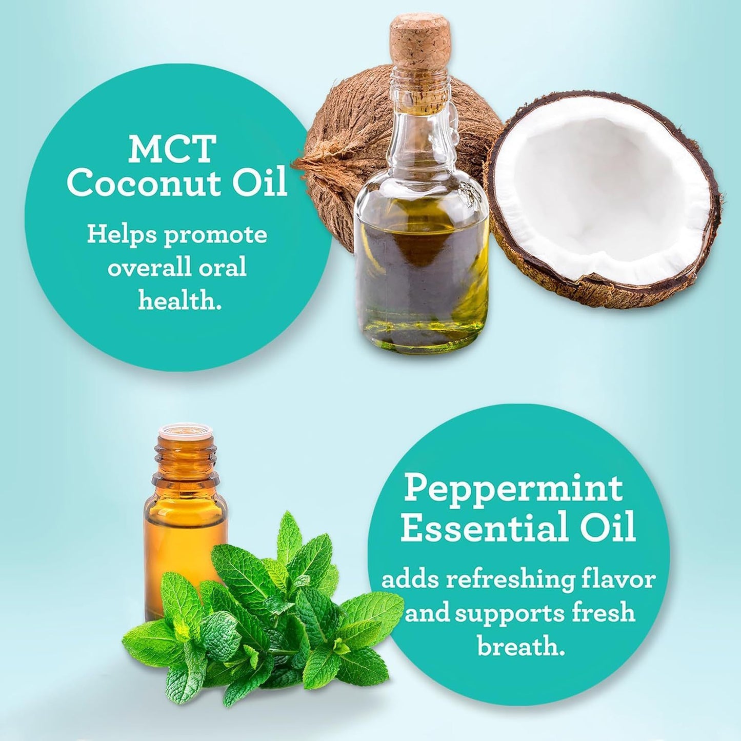 Clean Gum Halitosis Coconut Oil Mouthwash