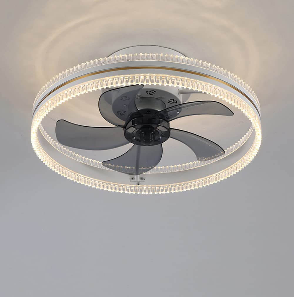 Ceiling Fan with Integrated Invisible Light - Home Ceiling Fan and Light Fixture Combination"