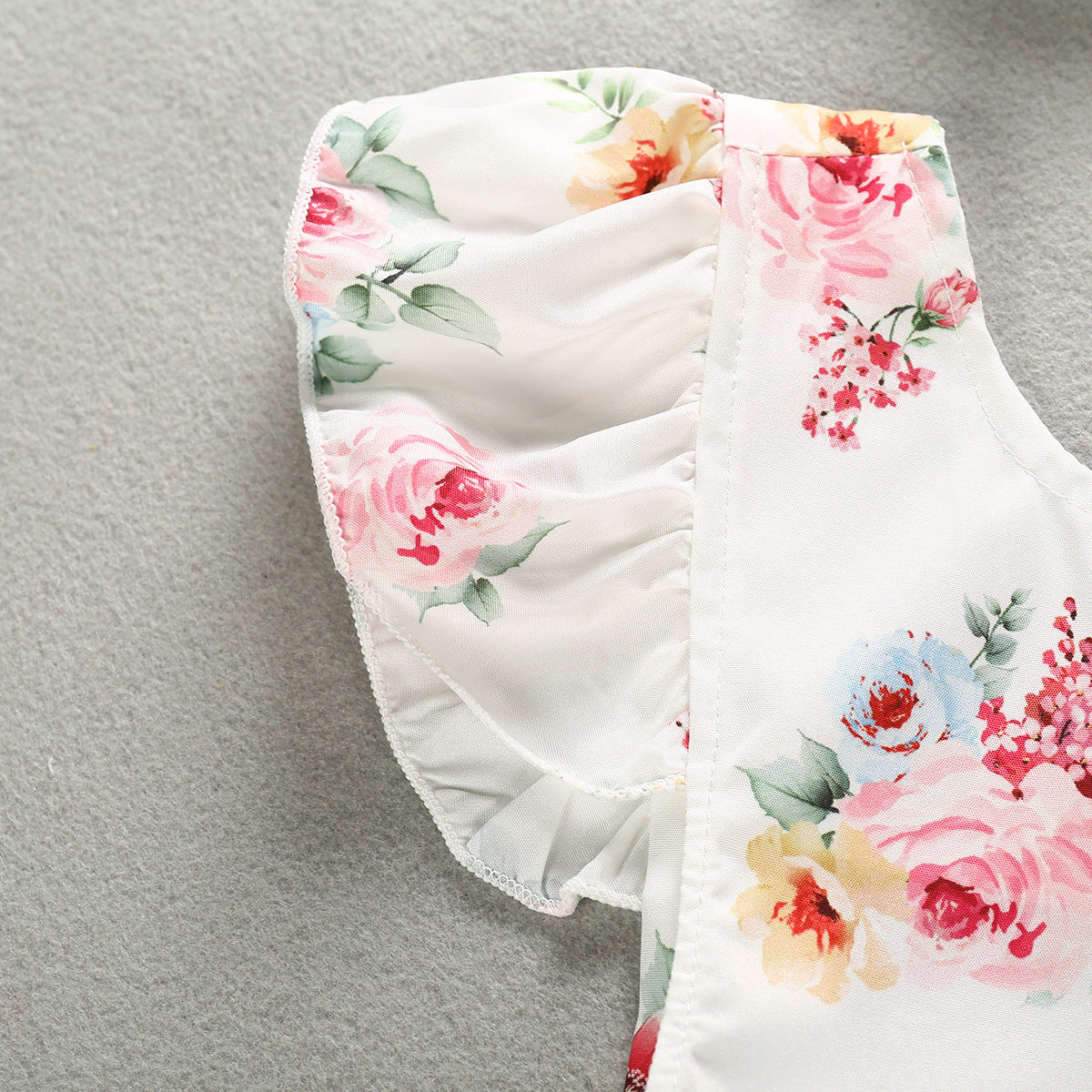 "Summer Children's Floral Baby Clothing - Adorable and Breezy Outfits for Little Girls"