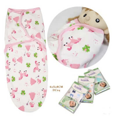 "Cotton Baby Wrap Towel and Cartoon Sleeping Bag - Anti-Startle Baby Product"