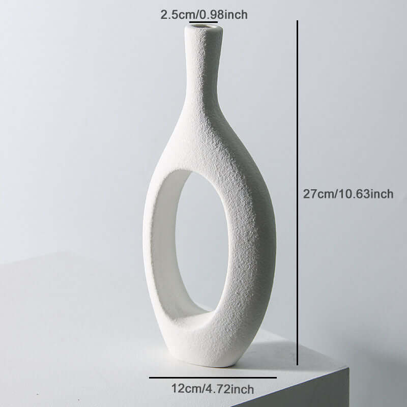 "Ins Style Ceramic Vase for Flower Arrangements - Ideal for Fresh and Dried Flowers, Decorative Ornaments