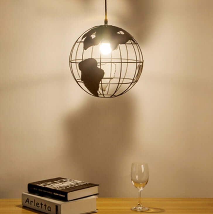 Globe Pendant Light – Earth Globe Lamp for Unique and Artistic Illumination