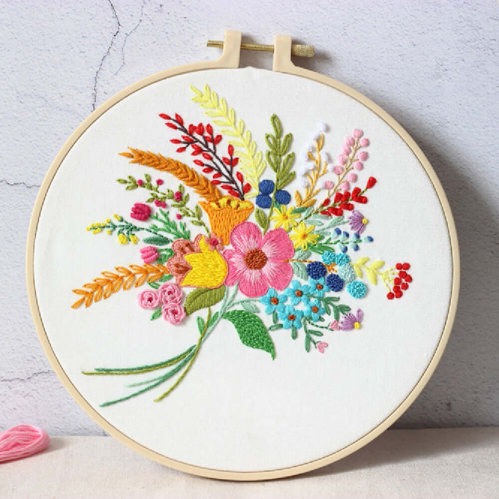 "Hand-Embroidered Material Bag - Artisan Craftsmanship and Unique Design"