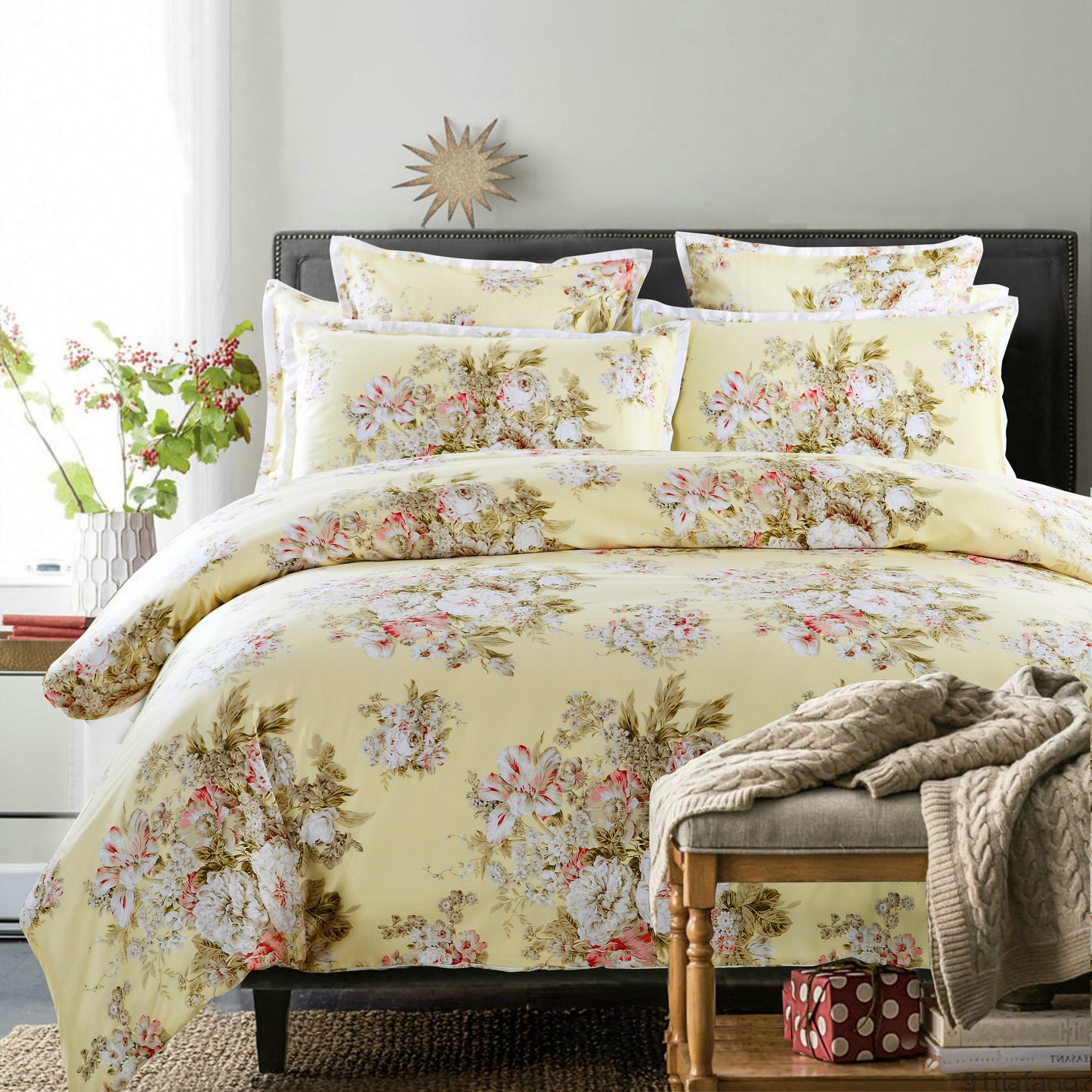 "Pure Cotton Home Textile Bedding - Soft, Breathable, and Comfortable for a Restful Sleep