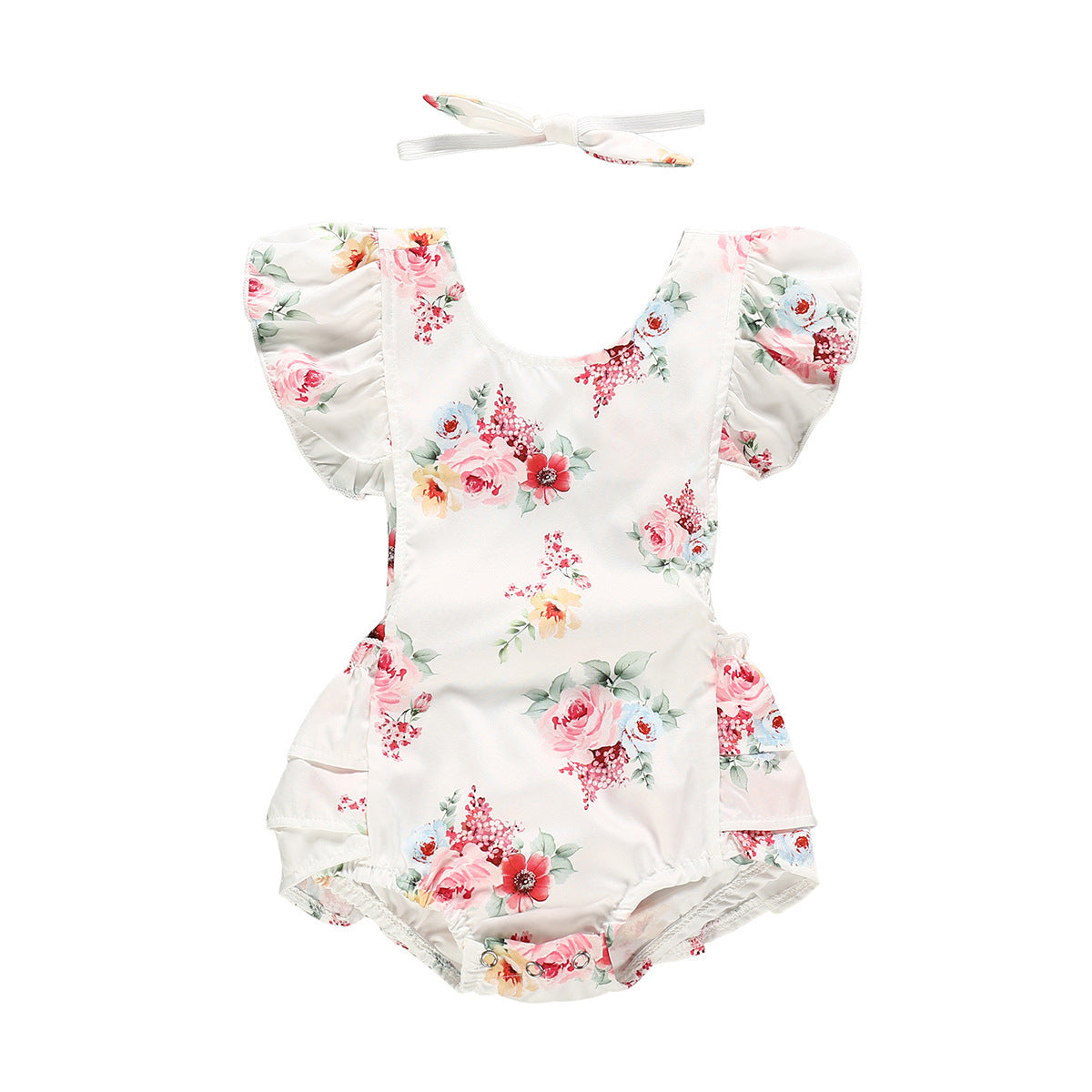 "Summer Children's Floral Baby Clothing - Adorable and Breezy Outfits for Little Girls"