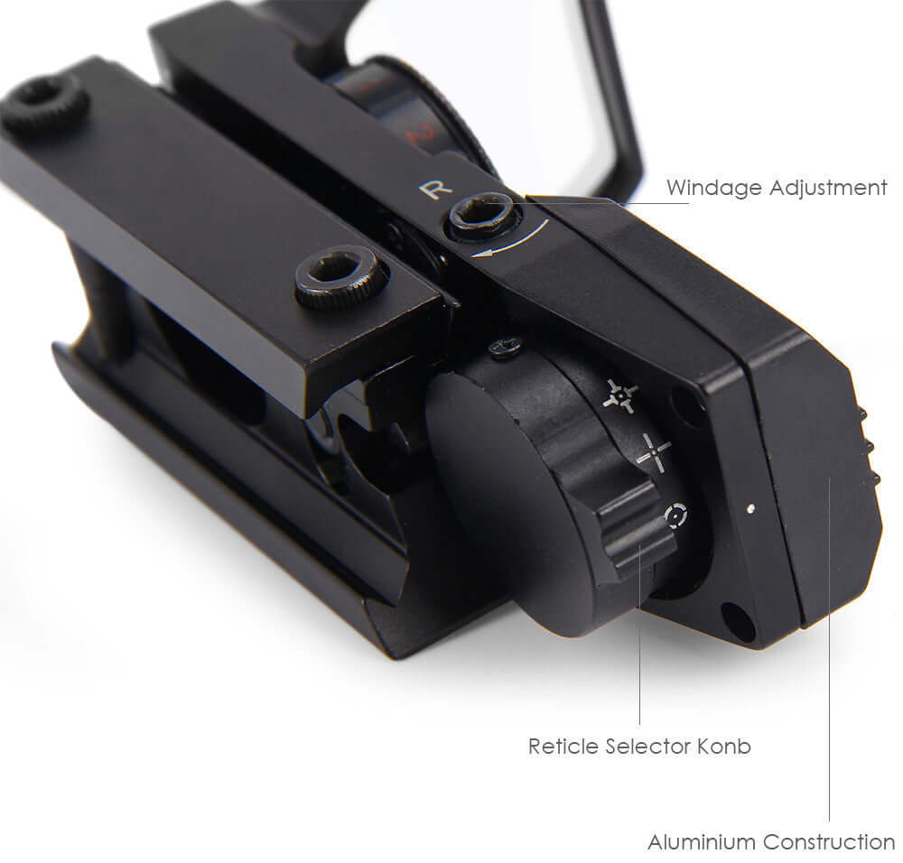 "11/20 mm Holographic Sight - Precision Optical Scope with Adjustable Magnification for Enhanced Targeting Accuracy"