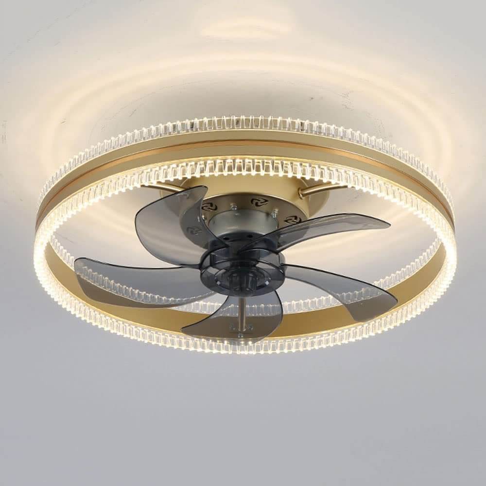 Ceiling Fan with Integrated Invisible Light - Home Ceiling Fan and Light Fixture Combination"