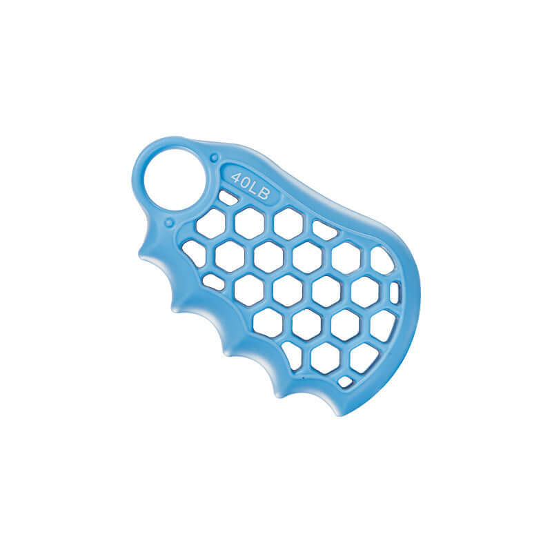 Sky blue 40LB honeycomb grip fitness exercise silicone equipment in a simple, solid color design.