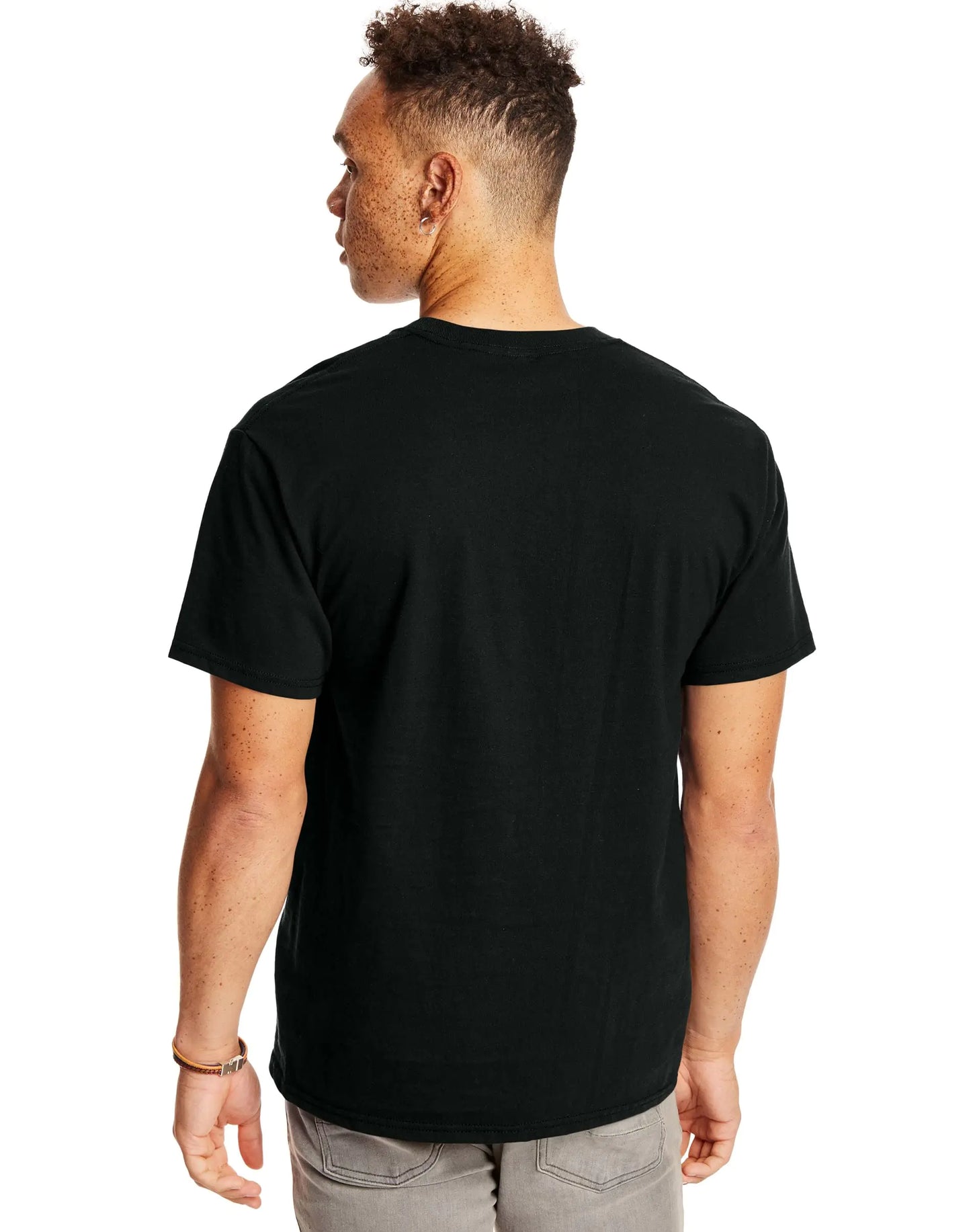 Hanes Men's Heavyweight Pocket T-Shirt, Beefy-T Full-Cut Cotton Pocket Tee for Men, Crewneck T-Shirt For Men, 1 or 2 Pack 3X-Large Light Steel - 2 Pack