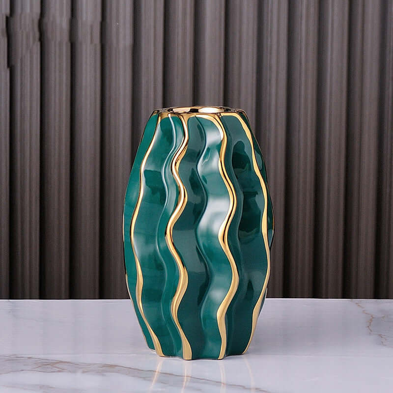 "Simple creative vase with water culture flowers for elegant home decor"