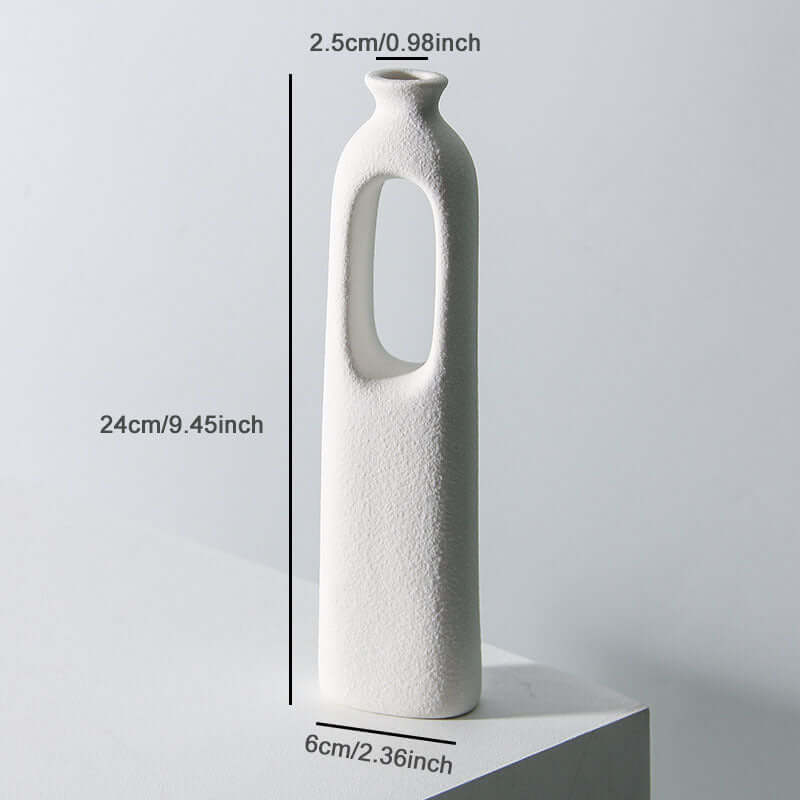 "Ins Style Ceramic Vase for Flower Arrangements - Ideal for Fresh and Dried Flowers, Decorative Ornaments