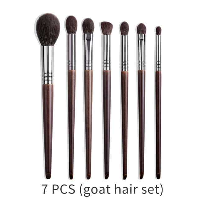 "Natural Makeup Brush Set – Goat Hair Eyeshadow Brushes for Precision and Effortless Application of Eye Makeup"