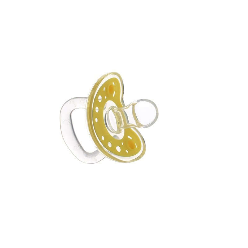 "Full Silica Gel Two-Color Liquid Silicone Baby Pacifier for Sleep Comfort"