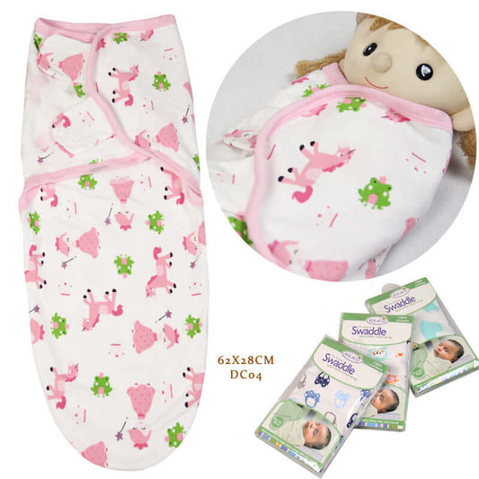 "Cotton Baby Wrap Towel and Cartoon Sleeping Bag - Anti-Startle Baby Product"