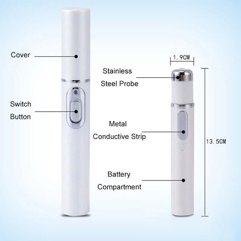 "Blue Light Therapy Acne Laser Pen - Soft Scar and Wrinkle Removal Treatment Device for Skin Care and Beauty"