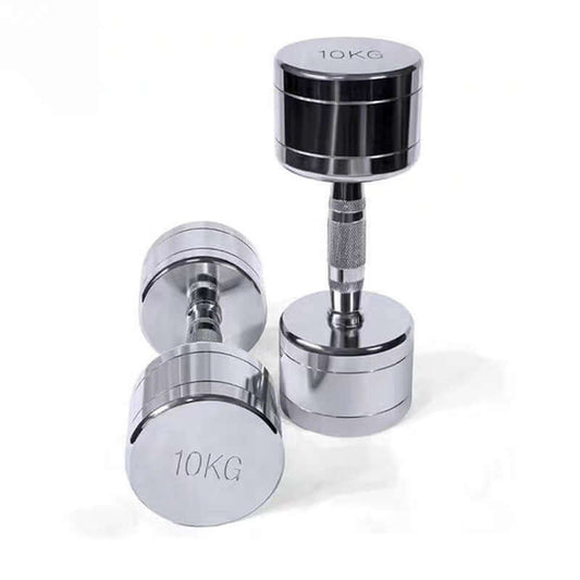 “Pure Steel Electroplated Dumbbell – Home Fitness Gym Equipment for Durable and Effective Strength Training