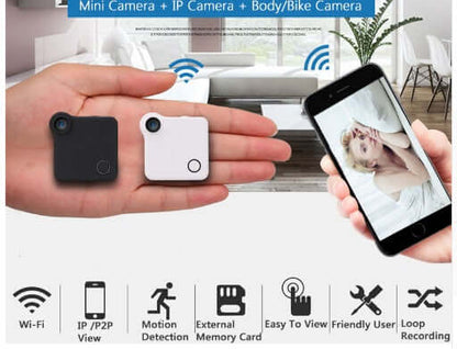"Wireless WiFi Mini Camera - Compact, High-Definition Surveillance Camera with Easy Connectivity and Remote Access" v