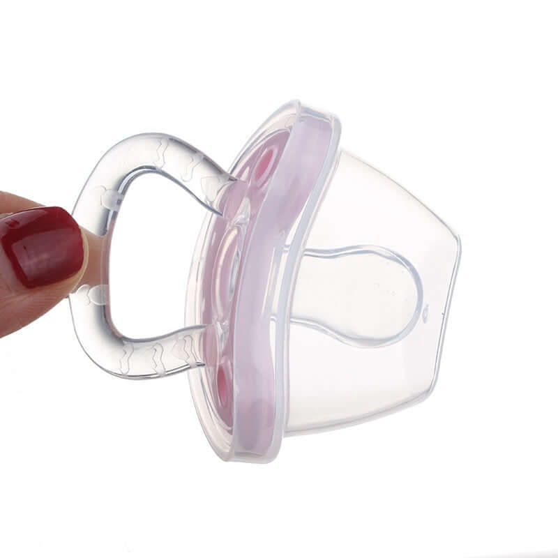 "Full Silica Gel Two-Color Liquid Silicone Baby Pacifier for Sleep Comfort"