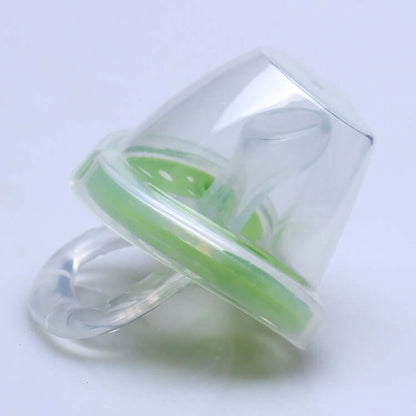 "Full Silica Gel Two-Color Liquid Silicone Baby Pacifier for Sleep Comfort"
