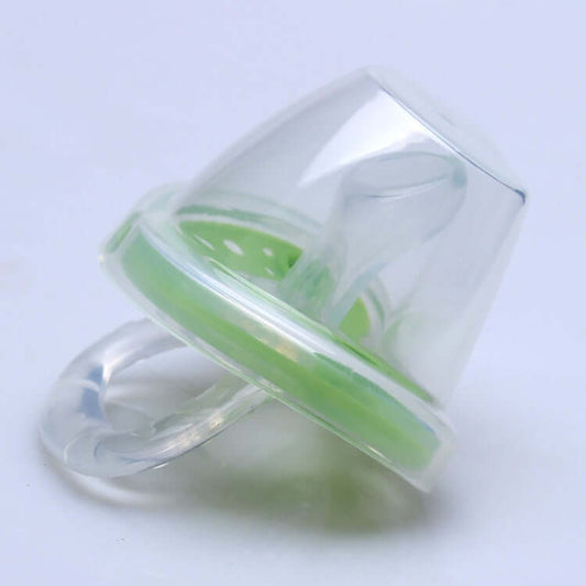 "Full Silica Gel Two-Color Liquid Silicone Baby Pacifier for Sleep Comfort"
