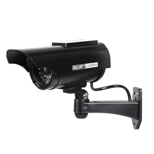 Solar-Powered Fake Camera - Eco-Friendly Surveillance Dummy with Realistic Design for Effective Security Deterrence"
