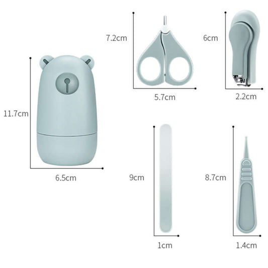 "Baby Nail Scissors Set - Safe and Precise Nail Care Tool for Newborns and Children"