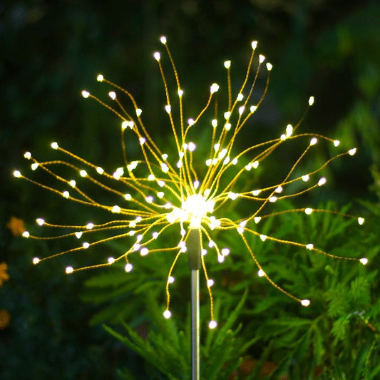 Ground-Inserted Firework Lights Christmas Outdoor LED Holiday Sky Starry Lights Lawn Christmas Lights Solar String Lights