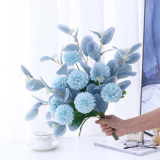 Factory Direct Supply Mediterranean Artificial Flowers - Simulation Flower Arrangements for Living Room Decoration, Anti-Table Floral Vase, Wholesale Option