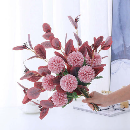 Factory Direct Supply Mediterranean Artificial Flowers - Simulation Flower Arrangements for Living Room Decoration, Anti-Table Floral Vase, Wholesale Option